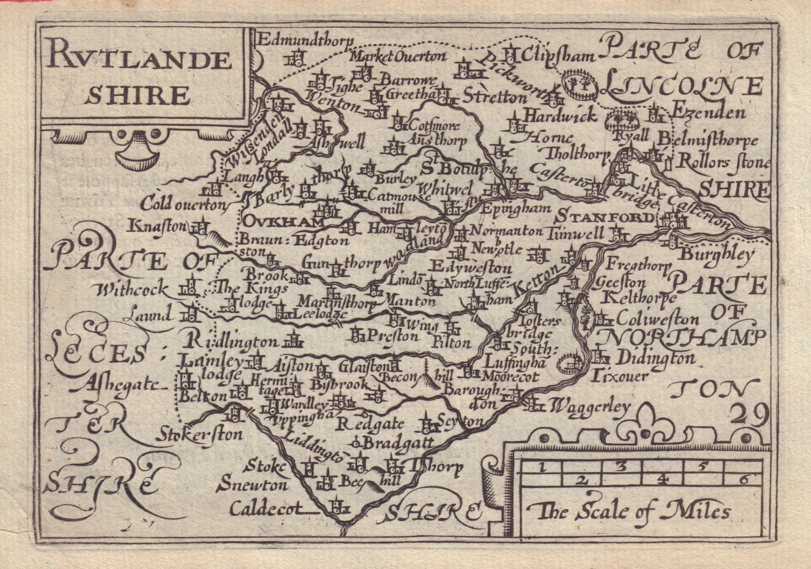 Rutlandeshire by van den Keere.
